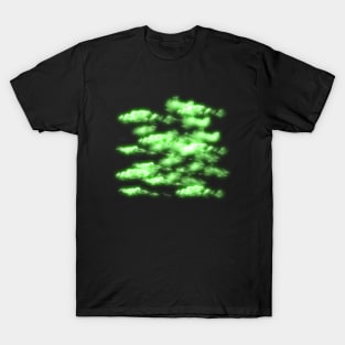 Green Clouds - Night Sky T-Shirt